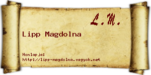 Lipp Magdolna névjegykártya